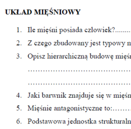 Układ mięśniowy