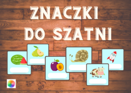 ZNACZKI DO SZATNI - 60 ZNACZKÓW