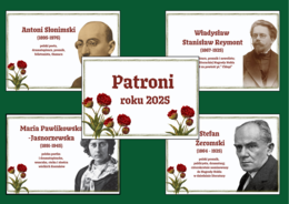 PATRONI ROKU 2025 – gazetka – biblioteka – język polski – 11 stron – wersja 3