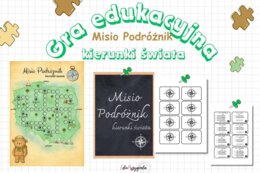 Gra edukacyjna: Misio podróżnik-kierunki świata