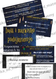 Matematyczna afera - powtórka przed E8 w formie escape room