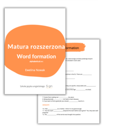 Matura rozszerzona - Word Formation (A–C)