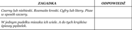 Zagadki logiczne - karta pracy, konkurs, łamigłówki