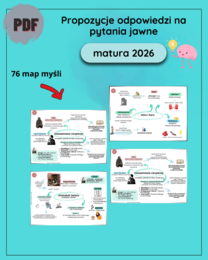 Pytania jawne MATURA 2026 (mapy myśli)