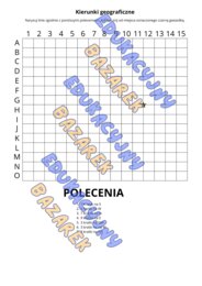 Ćwiczenia Kierunki geograficzne dla klasy 4