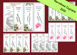 ❤️📖NARODOWE CZYTANIE 2026 zakładki do książek nowoczesne 2
