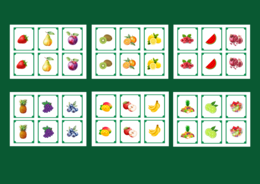 DZIEŃ OWOCÓW I WARZYW – OWOCE - memory – 36 szt. – biblioteka – świetlica