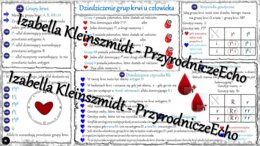 Sketchnotka - notatka „Dziedziczenie grupy krwi” w pdf. Biologia 8; „GENETYKA”