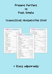 PRESENT PERFECT vs. PAST SIMPLE - Tłumaczenie fragmentów zdań