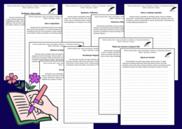 ANIA Z ZIELONEGO WZGÓRZA - karty pracy - wstępy opowiadań - opowiadanie