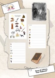 Ikony (obrazki) do lektury "Pan Tadeusz" Adama Mickiewicza, język polski, egzamin ósmoklasisty, lektura obowiązkowa klasa 7-8