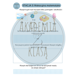 5 STACJI ZADANIOWYCH dla kl.1 – WAKACYJNA PRZYGODA Z KLASYKIEM