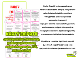 EMPATIA ... gra integracyjna (warsztaty, godziny wychowawcze, zajęcia integracyjne, TUS, zielone szkoły)