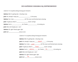 Together klasa 6 Unit 3 Dodatkowe Zadania Powtórzenie Karty Pracy Słownictwo Gramatyka Komunikacja