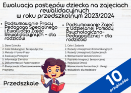 Ewaluacja postępów dziecka na zajęciach rewalidacyjnych w roku przedszkolnym 2023/2024