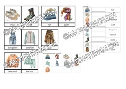 Zestaw kart obrazkowych: CLOTHES SET 2