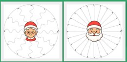 Wycinanki po śladzie świąteczne (pdf i jpg -a4)