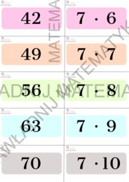 FISZKI - MNOŻENIE DO 100