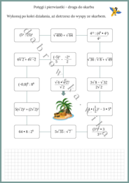 Potęgi i pierwiastki - droga do skarbu