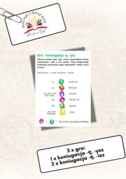 3 x gra koniugacja -ę, -isz/-ysz czasowniki poziom A1, język polski jako obcy