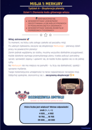 System dziesiętny, jednostki długości, masy, monetarne, kalendarz i czas | Klasy 4-6 | 5 dni zadań | Tydzień 4 misjiThinkRocket