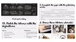 Food and cooking, B1, B2, C1, gotowa lekcja konwersacyjna, speaking, vocabulary, materiały dydaktyczne, lekcja online