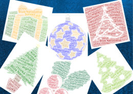 🎄 Świąteczne chmury wyrazowe – BOŻE NARODZENIE – 8 wersji