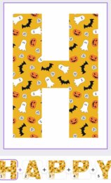 Baner, girlanda na Halloween 6 wzorów