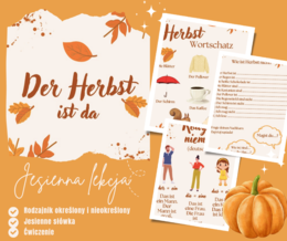 Jesienna lekcja - słownictwo jesienne + rodzajnik określony i nieokreślony