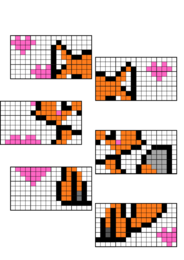 Własności liczb naturalnych - powtórzenie. Klasa 5. Kolorowanka XXL (nonogram)