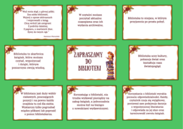 ZAPRASZAMY DO BIBLIOTEKI - biblioteka - gazetka – zalety biblioteki - cytaty – wersja 3