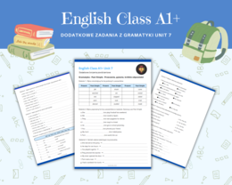 Gramatyka klasa 5, język angielski. Czas przeszły Past Simple - przeczenia, pytania, krótkie odpowiedzi, English Class A1+ Unit 7 ćwiczenia powtórzenie