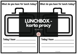 LUNCHBOX - karty pracy z tematu jedzenie