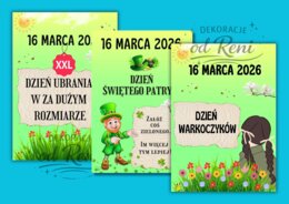 Odliczajmy do wiosny!-14 propozycji -  w 5 wariantach z różnymi datami (16.03 – 20.03)-ponad 100 stron!!!