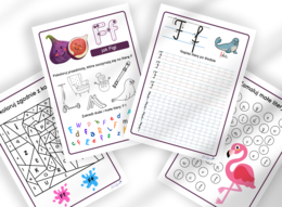 ALFABET DUŻY ZESTAW 92 karty pracy - litery - pisanie i rozpoznawanie, pisanie po śladzie, motoryka mała, grafomotoryka, zerówka, klasa 1