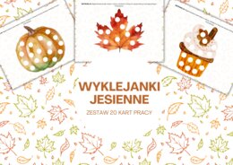 Jesienne wyklejanki (20 kart pracy)