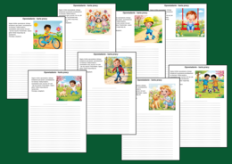 WIOSENNE OPOWIADANIE – 8 kart pracy – kl. 4-6 – ćwiczenia redakcyjne – postacie – WIOSNA