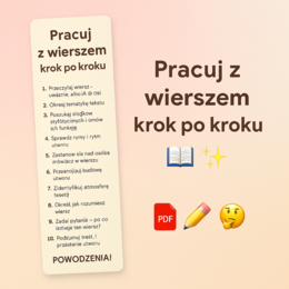 Zakładka: Jak pracujemy z wierszem?