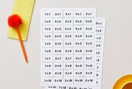 Wycinanka - tabliczka mnożenia i dzielenia do 100