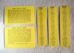 Dyktanda - zestaw 4 dyktand z różnymi trudnościami