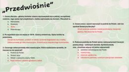 Test wprowadzający z lektury "Przedwiośnie"