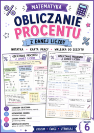 🏆 Obliczanie procentu z danej liczby – notatka i karta pracy | Klasa 6