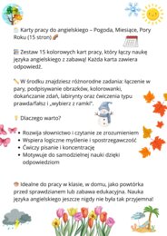 ANGIELSKI- pory roku/pogoda/miesiące