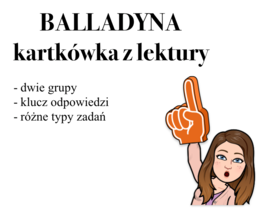 Balladyna - kartkówka z lektury