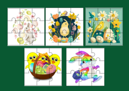 WIELKANOC - puzzle - 17 szt.