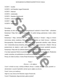 Scenariusz z okazji Święta Konstytucji 3 Maja