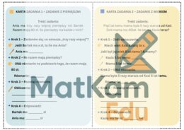 Karty z zadaniami tekstowymi – równania_ krok po kroku