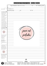 Charakterystyka koleżanki lub kolegi z ławki - karta pracy ze wskazówkami