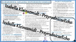 Sketchnotka - notatka „Zaburzenia funkcjonowanie układu odpornościowego” wykonana w power point do edycji. Biologia 7; „Układ krążenia”