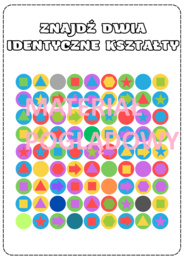 Ćwiczenia na koncentrację. Znajdź dwie.... Dzień Kropki